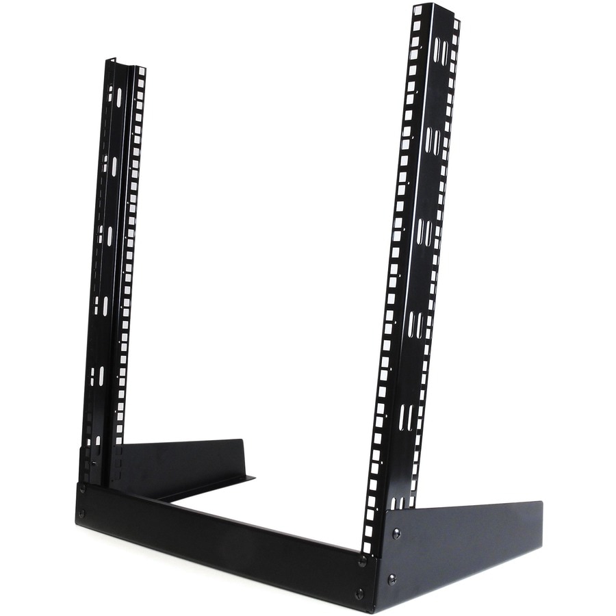 StarTech.com 2-Post 12U Desktop Server Rack, Open Frame 19in Network Rack, Small Home/Office Rack for AV / Studio / Data