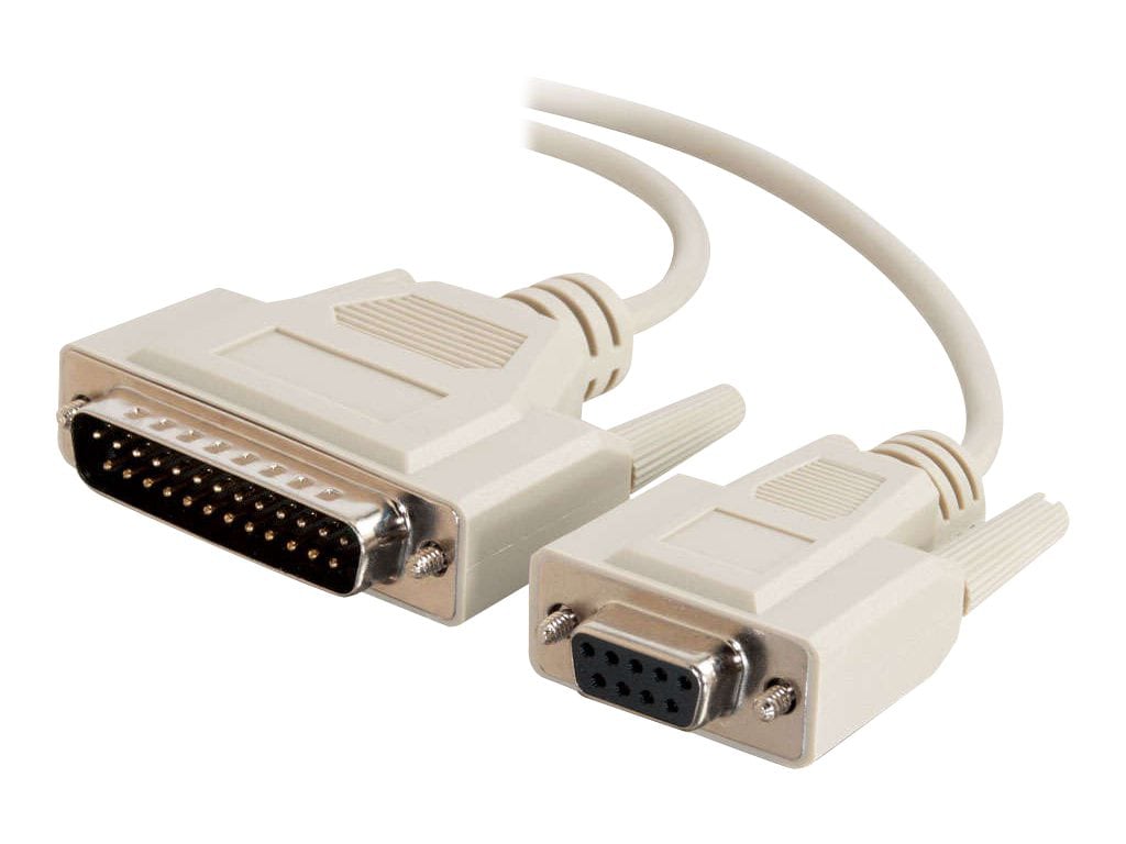 C2G 6ft DB9 to DB25 Serial RS232 Modem Cable - F/M