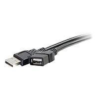 C2G 6.6ft USB 2.0 Extension Cable - USB Type-A - Black - M/F