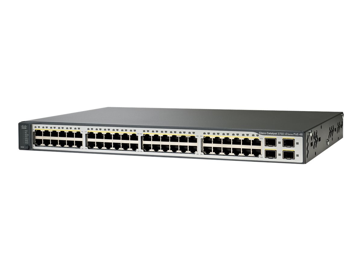 Cisco Catalyst 3750V2-48PS - switch - 48 ports - managed - rack-mountable