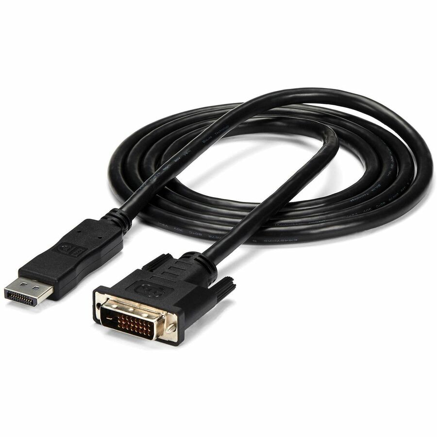 StarTech.com 6ft (1.8m) DisplayPort to DVI Cable, DP to DVI-D Video Adapter Converter Cable, Replaced by DP2DVI2MM6