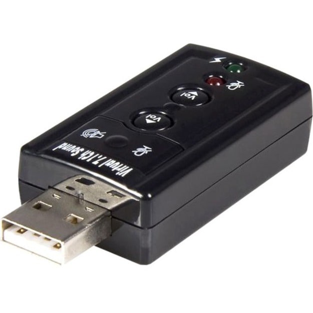 StarTech.com Virtual 7.1 USB Stereo Audio Adapter External Sound Card - -