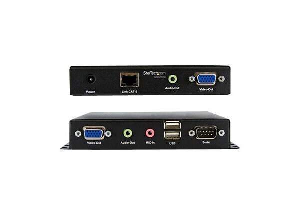 StarTech.com USB VGA KVM Console Extender Serial Audio Over Cat5 UTP 1000ft