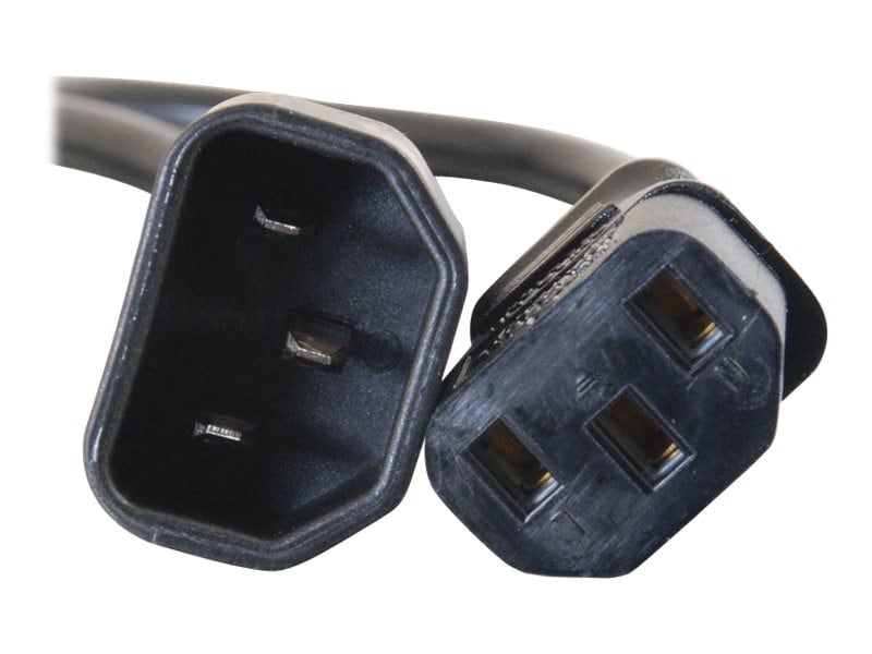 C2G 12ft Computer Power Extension Cord - 18 AWG - IEC320C14 to IEC320C13