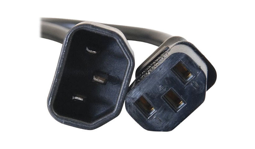 C2G 12ft Computer Power Extension Cord - 18 AWG - IEC320C14 to IEC320C13