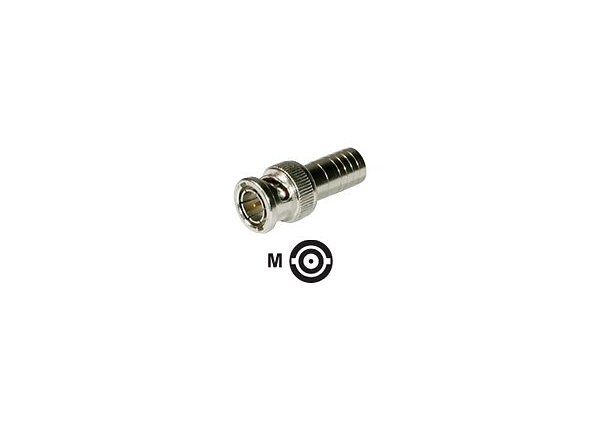 C2G Single Crimp BNC Connector for RG6U - antenna connector