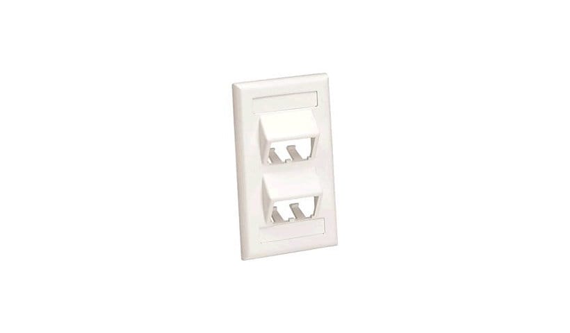 Panduit MINI-COM Classic Series Sloped Faceplates with Label and Label Cove