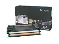 Lexmark - black - original - toner cartridge - LCCP