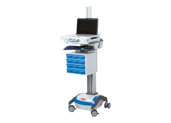 Capsa/Rubbermaid Healthcare M38 RX Laptop Cart Base (Requires Drawer Kit)
