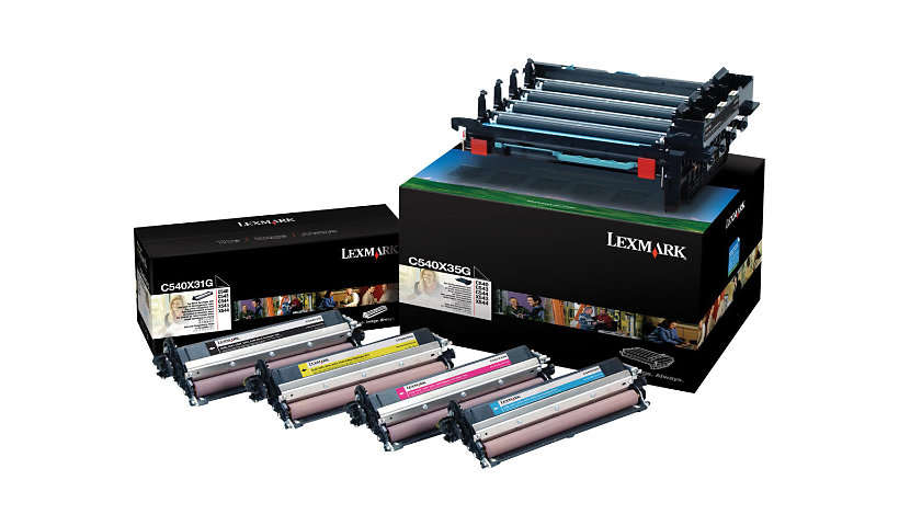 Lexmark - 4-pack - black, color (cyan, magenta, yellow) - original - printer imaging unit - LCCP
