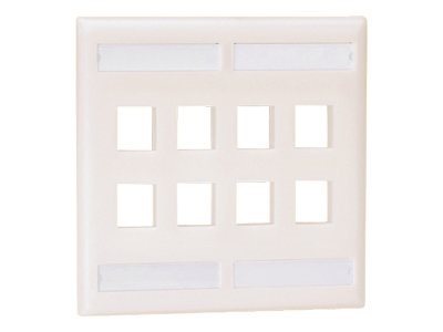 Panduit NetKey Flush Mount Screw-On Faceplates with Labeling - faceplate