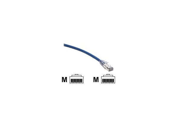 Leviton eXtreme 6+ SlimLine - patch cable - 15 ft - blue