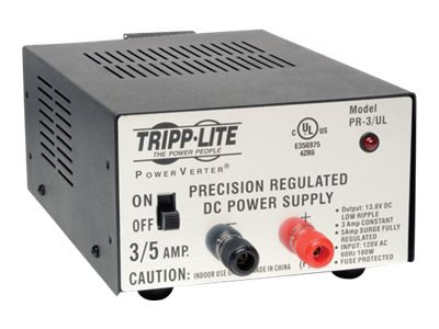 Tripp Lite DC Power Supply 3A 120V AC Input to 13.8 DC Output UL Certified