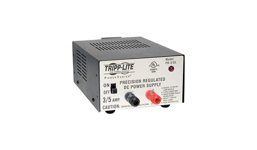 Tripp Lite DC Power Supply 3A 120V AC Input to 13.8 DC Output UL Certified
