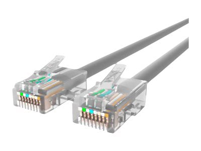 Belkin Cat5e/Cat5 6ft Grey Ethernet Patch Cable, No Boot, PVC, UTP, 24 AWG, RJ45, M/M, 350MHz, 6'