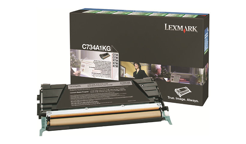 Lexmark - black - original - toner cartridge - LCCP, LRP