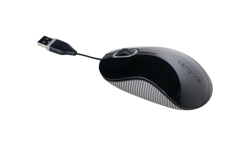 Targus Cord-Storing - mouse - USB - gray, black
