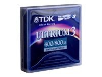 TDK LTO3 Ultrium 3 Data Cartridge Custom Barcode Labeled w/case