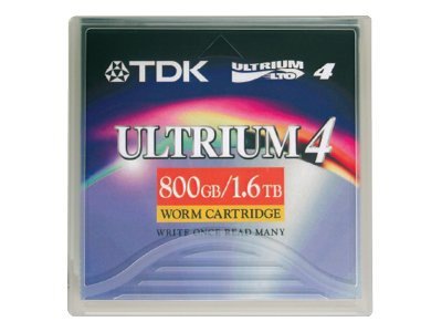 TDK LTO4 Ultrium 4 Data Cartridge Custom Barcode Labeled w/case