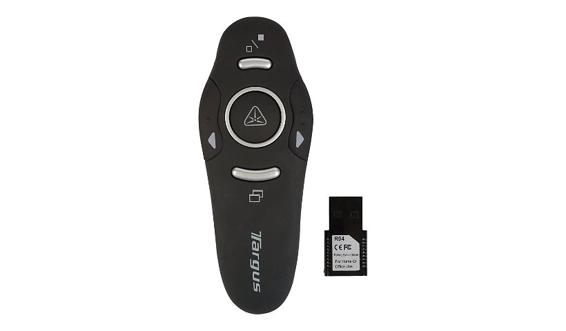 Targus Wireless Presenter with Laser Pointer presentation remote control - black