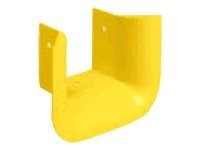 Panduit Fiber-Duct 4x4 3-Sided Vertical Tee Trumpet - cable raceway tee