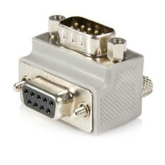 StarTech.com Right Angle DB9 to DB9 Serial Cable Adapter Type 1 - M/F - Serial adapter - DB-9 (M) to DB-9 (F)