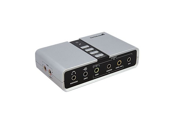 vers 2x Toslink USB Carte son externe F StarTech.com Adaptateur audio USB 7.1 avec audio numérique SPDIF F F et 8x 3,5 mm 