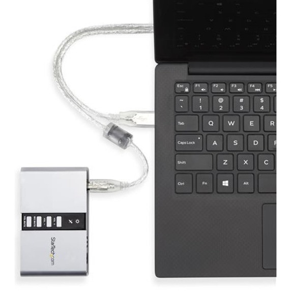 Thumbnail 5 of 11 for StarTech.com 7.1 USB Sound Card - External Sound Card for Laptop with SPDIF Digital Audio - Sound Card for PC - Silver