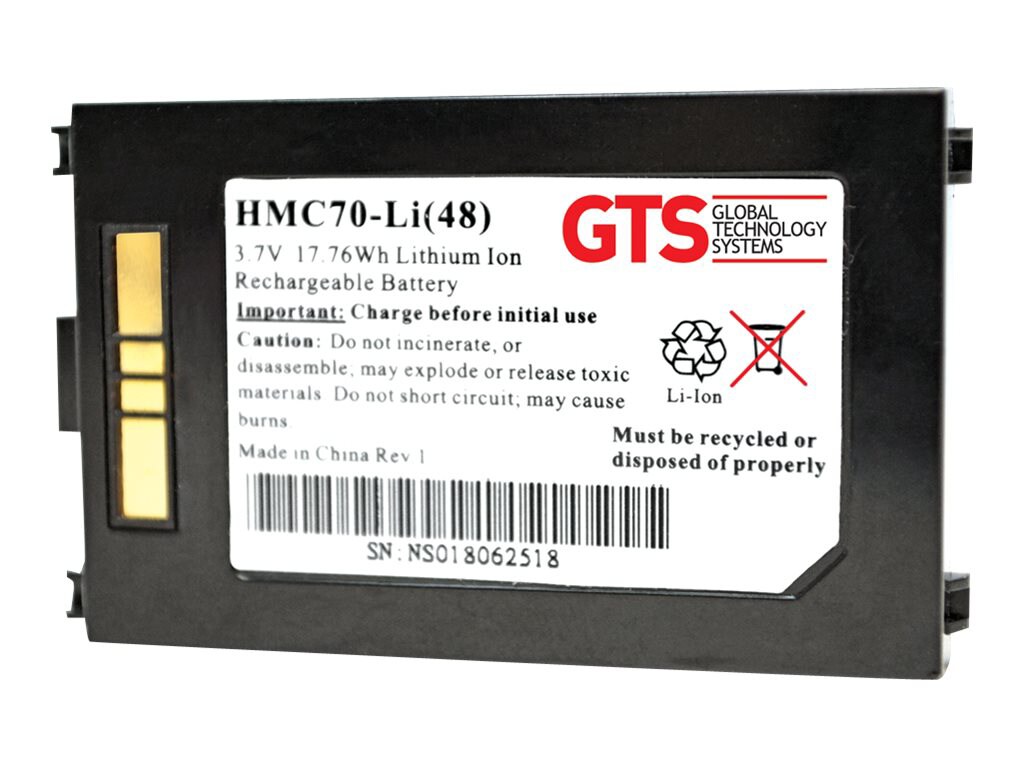GTS HMC70-Li - handheld battery - Li-Ion - 4800 mAh
