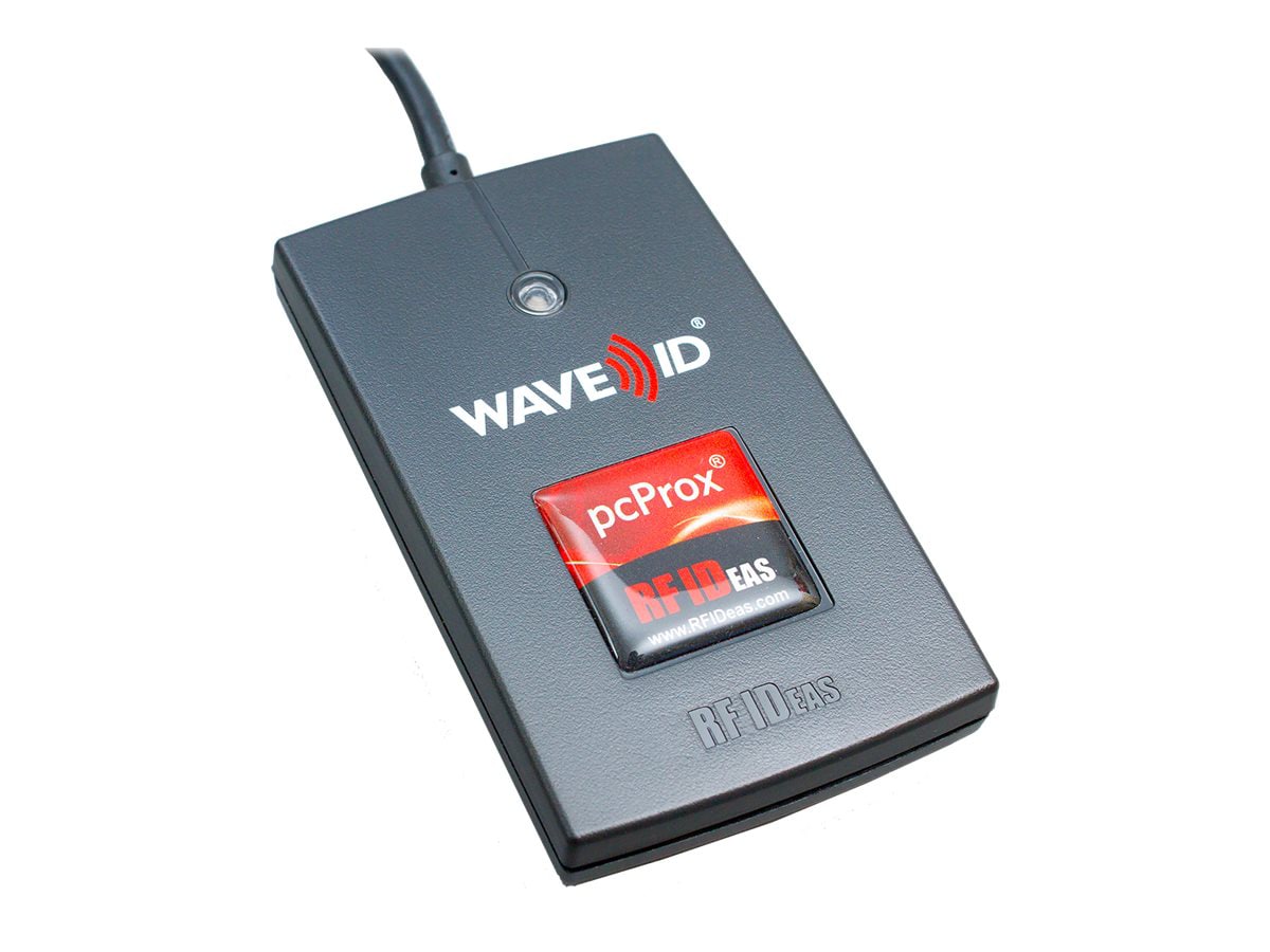 rf IDEAS WAVE ID Solo SDK CSN Black Reader - RFID reader - USB