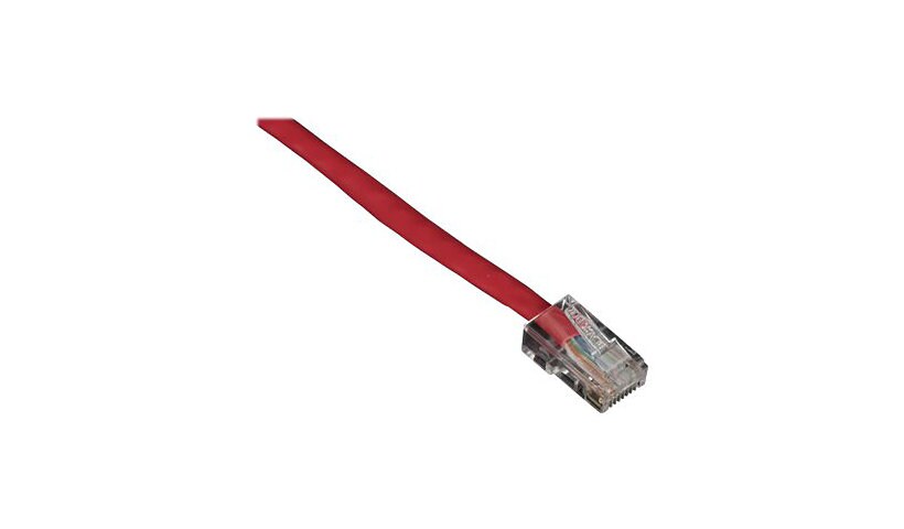 Black Box 4ft Red Cat5 CAT5e UTP Patch Cable, 350Mhz, No Boot, 4'
