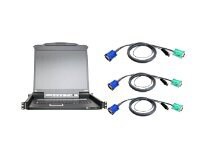ATEN 16 Port 17” LCD KVM Console Kit, includes all required USB Cables
