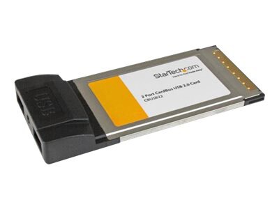 StarTech.com 2 Port CardBus Laptop USB 2.0 PC Card Adapter - USB adapter