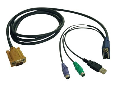 Cable KVM de 3m 2-en-1 VGA USB - HD15 - Cables KVM