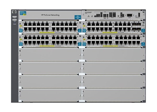 HPE Aruba 5412-92G-PoE+/4SFP zl - switch - 92 ports - managed - rack-mountable