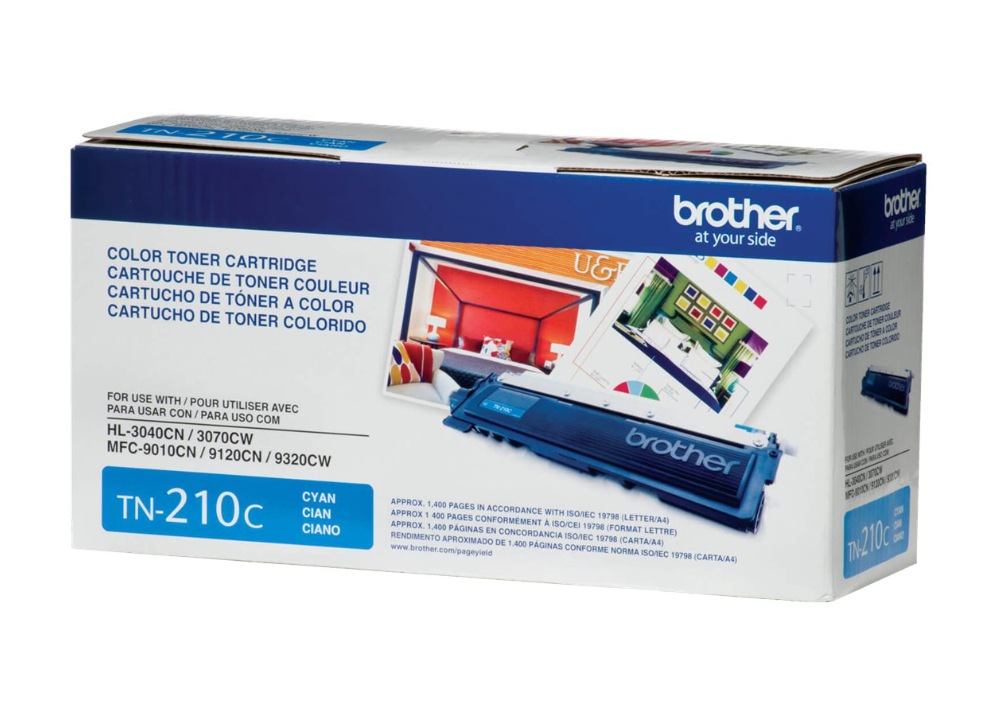 Brother Tn210c Cyan Original Toner Cartridge Tn210c Ink Toner Cdw Com