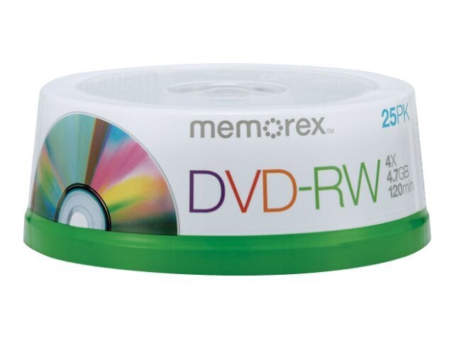 Memorex - DVD-RW x 25 - 4.7 GB - storage media