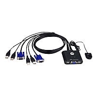 Aten 2-Port USB KVM Switch with remote selection switch