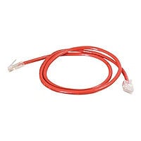C2G Cat5e Non-Booted Unshielded (UTP) Network Crossover Patch Cable - crossover cable - 2.1 m - red