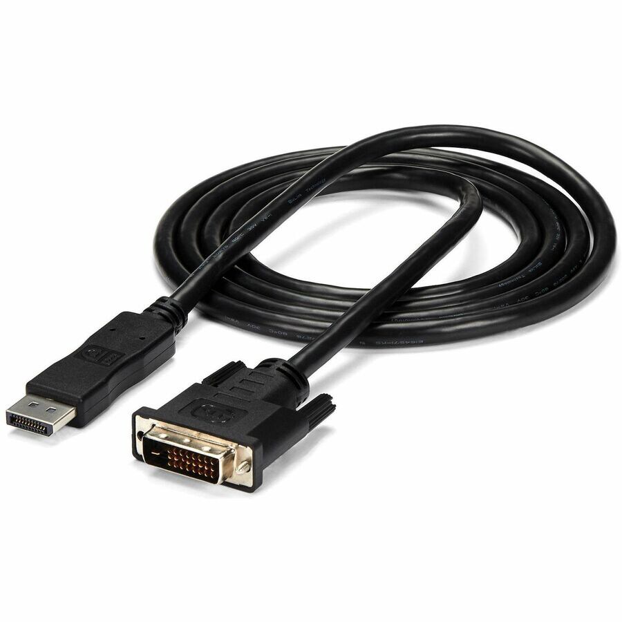 StarTech.com 6ft (1.8m) DisplayPort to DVI Cable, DisplayPort to DVI Adapter Cable, DP to DVI-D Converter, Replaced by