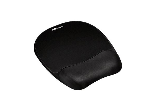 Fellowes Memory Foam Mouse Pad/Wrist Rest- Black 9176501