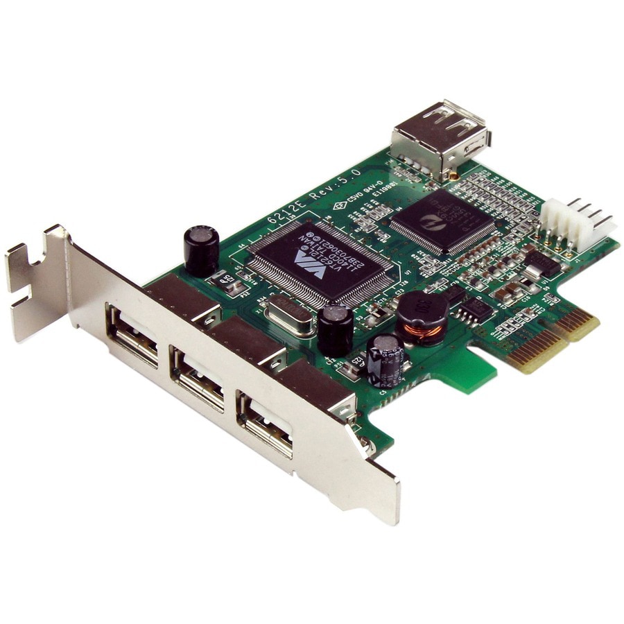 StarTech.com 4 Port PCI Express Low Profile High Speed USB Card - PCIe USB