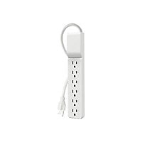 Belkin 6-Outlet Surge Protector Power Strip w/ 6ft Cord - White
