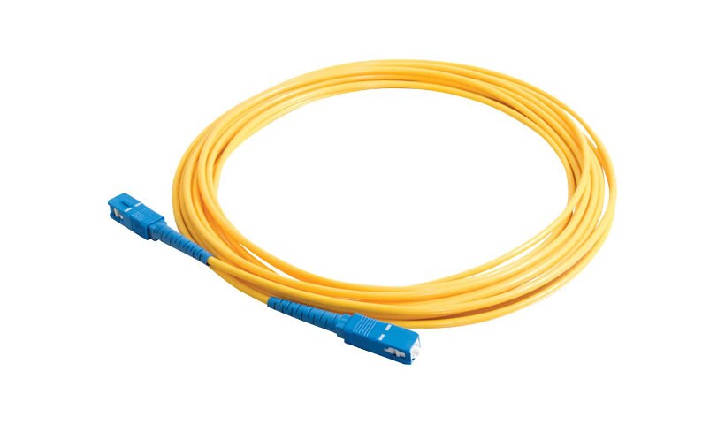 C2G 1m SC-SC 9/125 OS1 Simplex Singlemode PVC Fiber Cable - Yellow