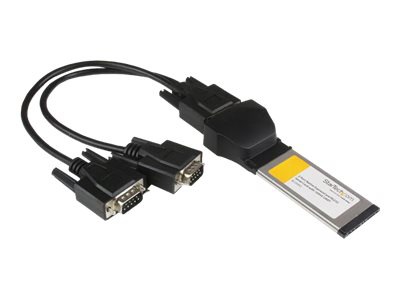 StarTech.com 2 Port Native ExpressCard RS232 Serial Adapter Card with 16952 UART - serial adapter