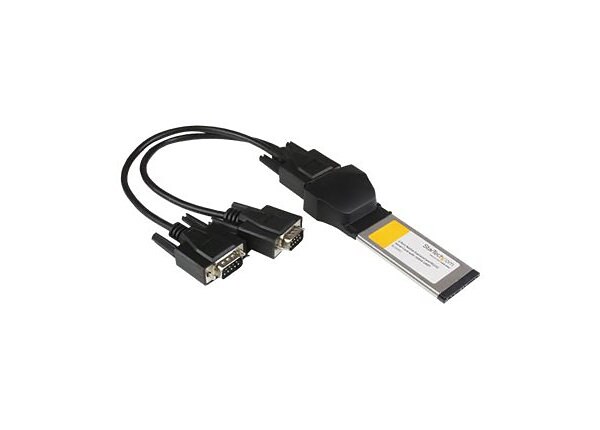 StarTech.com 2 Port Native ExpressCard RS232 Serial Adapter Card with 16952 UART - serial adapter