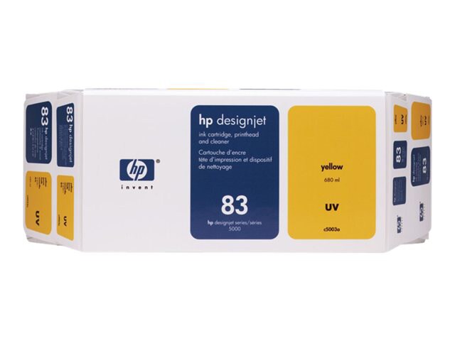 HP 83 UV value pack - yellow - original - printhead with cartridge and cleaner