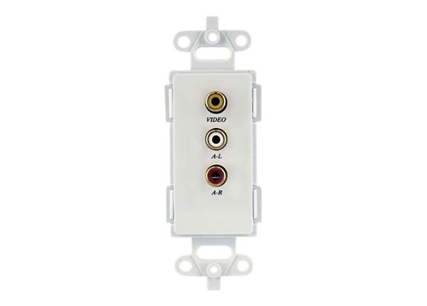 StarTech.com Composite Wall Plate Video Extender over Cat 5 with Stereo Audio - video/audio extender