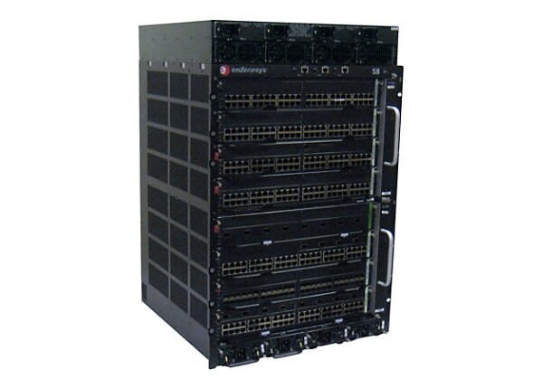 Extreme Networks S-Series S8 Chassis with 4 bay PoE subsystem - switch