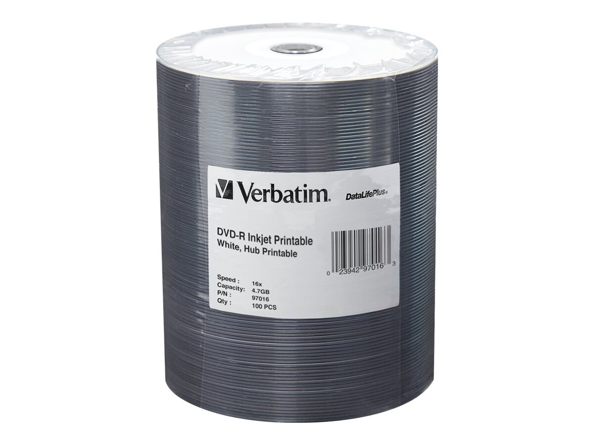 Verbatim DataLifePlus - DVD-R x 100 - 4.7 Go - support de stockage